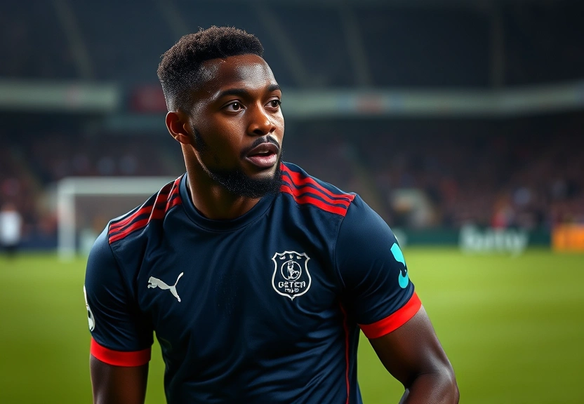 Representação visual de Agyemang, da Inglaterra, ficará de fora do resto da temporada devido a uma ruptura do ligamento cruzado anterior.