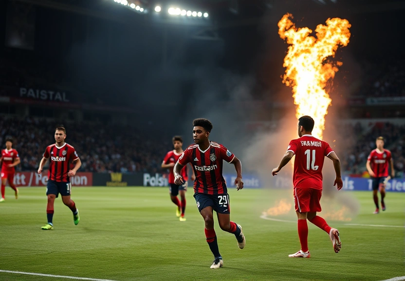 Representação visual de Flamengo tem Plata expulso, leva empate do São Paulo no fim após virada e pode ver o Palmeiras abrir vantagem na liderança.